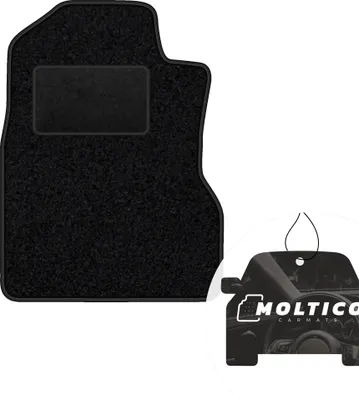 Produktbild von moto-MOLTICO Fahrer Fußmatte Auto Velours Fahrerseite Autoteppiche Schwarz Fahrermatte 1-teilig passend für Honda CR-V 2002-2006