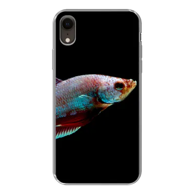 Produktbild von MuchoWow® Handyhülle Schutzhülle Hülle für iPhone XR Fische - Tiere - Licht Silikon Softcase Handy Hülle
