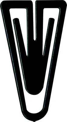 Produktbild von Büroklammern Plastiklips 60mm VE=10x75 Stück schwarz