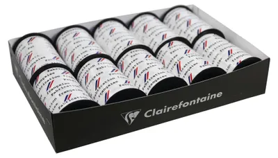 Produktbild von Clairefontaine Set 10 Spulen Geschenkband 10mx10mm Weiß 612700C