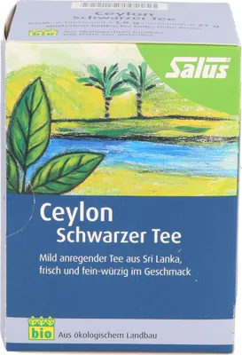 Zdjęcie produktu dla Organiczna czarna herbata cejlońska Salus, 15 szt. Worek filtrujący