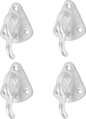 Produktbild von 4x Planenhaken Metall mit Öse 70 x 45mm Stahl verzinkt Netz Haken für Anhänger