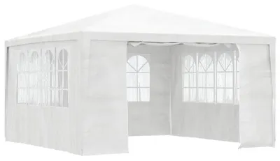 Productafbeelding van Partytent met zijwanden 4x4 meter waterafstotend polyester wit