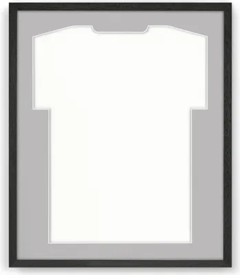 Produktbild von Bilderrahmen schwarz Holz 52,5 x 62,5 cm Basic für Sporttrikots