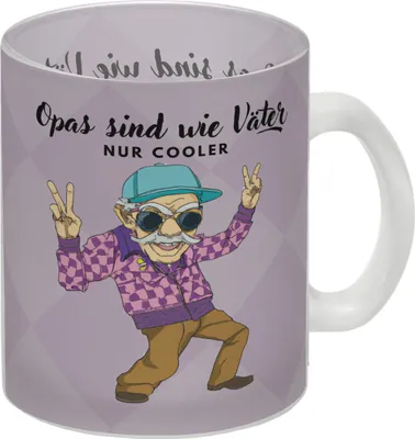 Produktbild von Opas sind wie Väter nur cooler Glas Tasse Du bist noch auf der Suche