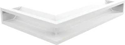 Produktbild von Eck-Lüftungsgitter LUFT rechts 40x60x9 weiß Slim
