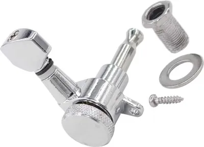 Productafbeelding van Stemapparaat voor gitaren, stemmechanieken, vergrendelmechanieken voor gitaarsnaren, 6 stuks, stemmechanieken voor elektrische gitaren, stemtoets voor elektrische gitaar, stemknoppen voor elektrische gitaar (6 stuks)