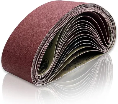 Produktbild von Schleifbänder, 610X100 mm Schleifband Set je 3 x Korn 80/120/150/240/400 für Bandschleifer Stationaer, Schleifmaschine, Band Tellerschleifer(15 Stück) für Holz & Metall