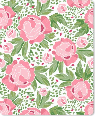 Produktbild von MuchoWow® Mauspad Mousepad Blumen - Rosa - Muster 19x23 cm - Mousepads - Maus Mat - Pad - Mausunterlage - Mauspads - Spielen