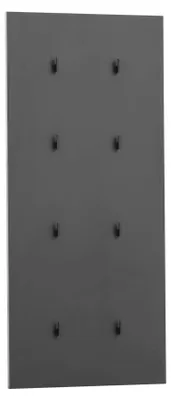 Productafbeelding van Schildmeyer haakpaneel 157211, zwart, 49 x 2,6 x 109 cm