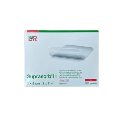 A product box for medical dressings.