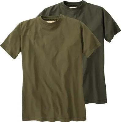 Produktbild von Hubertus Doppelpack T-Shirt dunkeloliv/schilf XXL