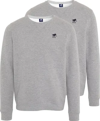 Produktbild von Polo Sylt 2er Pack Basic Sweatshirt Mit Label-Stickerei, Aus weichem Baumwollmix , Sportives Essential
