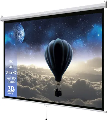 Produktbild von celexon basic Rollo-Leinwand 100" | 200x150 cm 4:3 | ausziehbare Full-HD 4K Beamer-Leinwand für Heimkino oder Büro-Präsentationen | Projektionsleinwand geeignet zur Deckenmontage oder Wandmontage