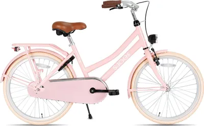 Produktbild von SJOEF City Kinderfahrrad 24 Zoll | Ab 8-12 Jahren | Kinder Fahrrad für Mädchen / Jugend | EN4210  | V-Brake & Rücktrittbremse | Reflektoren & Schloss - Rosa