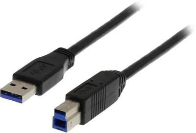 Immagine prodotto di Cavo USB 3.0 DELTACO, spina tipo A - spina tipo B, 1 m, nero