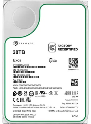 Produktbild von Seagate Exos 28 TB , Festplatte, (SATA 6 Gb/s, 3,5")
