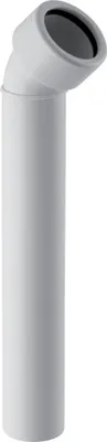Obrázek produktu pro Geberit připojovací koleno s lisovacími šrouby. 45 stupňů, d40 mm, PP, 1 ks.