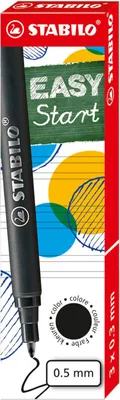 Zdjęcie produktu dla STABILO EASYoriginal, Czarny, Średni, Czarny, Plastik, 0,5 mm, Pióro kulkowe