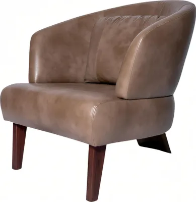 Produktbild von Moderne braune Kunstleder-Sessel im eleganten Design, 2er Set