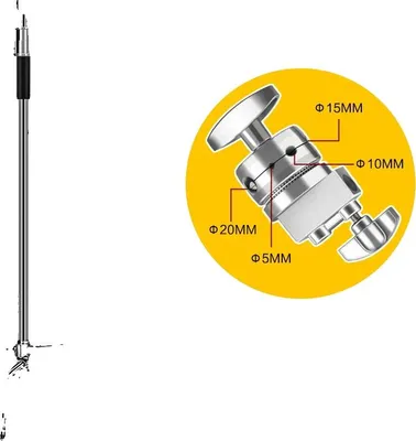 Produktbild von Fotostativ, Edelstahl, höhenverstellbar, 2.6M