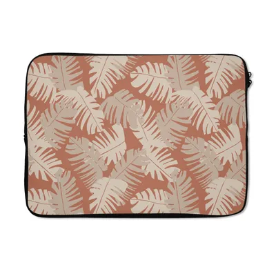 Produktbild von MuchoWow® Laptop Hülle 13 Zoll Sommer - Blätter - Braun Laptoptasche - Laptophülle - Sleeve - Rundumschutz