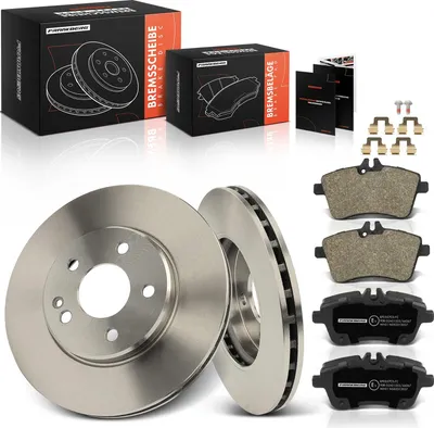 Image de Frankberg 2x disques de frein 4x plaquettes de frein avant pour Mercedes-Benz Classe A W169 Classe B W245 2.0L 2004-2012