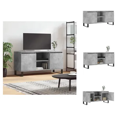 Produktbild von vidaXL TV-Schrank Betongrau 104x35x50 cm Holzwerkstoff - TV-Möbel