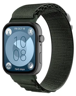 Obrázek produktu pro Nylonový řemínek k chytrým hodinkám pro Huawei Watch Fit 5 4 / Fit 5 4 Pro / 3 Outdoor, zelený