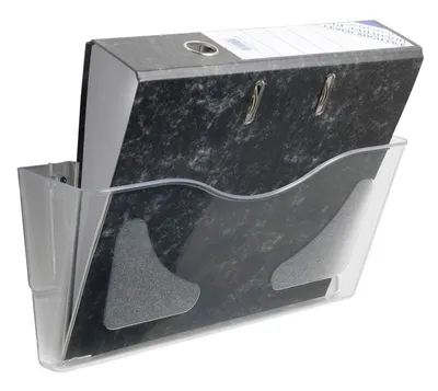 Image de DEFLECTO CP074YTCRY Porte-brochures mural A4 horizontal transparent