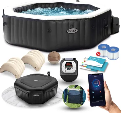 Image de Spa gonflable avec hydromassage pour 4 personnes INTEX 28458