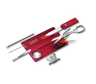 Image de Victorinox Swiss Card Lite rouge transparent