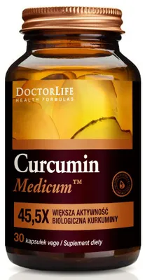 Zdjęcie produktu dla Doctor Life Curcumin Medicum kurkumina, 30 kapsułek