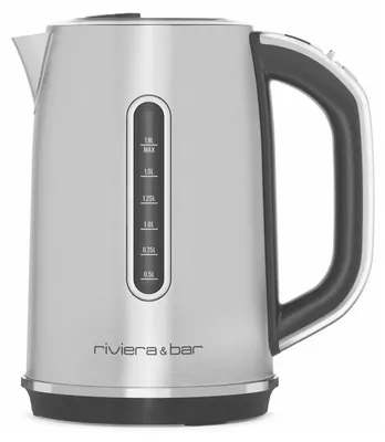 Image de Bouilloire électrique 1.8l 2200w noir et inox - Riviera & Bar - BBT660 -