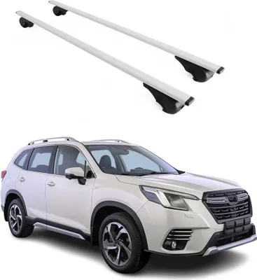 Produktbild von Dachträger Gepäckträger für Subaru Forester 2019-2025 Grundträger Metall Grau 2x