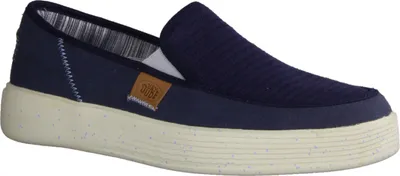 Produktbild von Hey Dude Sunapee Coastline Herren, Slipper sportlich, Textil, Navy (Blau) - Herrenschuhe Slipper, Blau