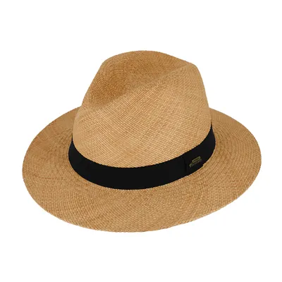 Produktbild von Fiebig Panamahut Traveller mit Ripsband uni Cognac Gr. 57
