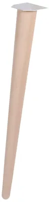 Möbelbein, Buche natur, FSC, 72 cm, 4 Schraublöcher