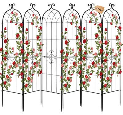 Immagine prodotto di Set di 6 recinzioni decorative da giardino in acciaio