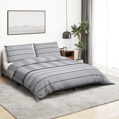 Image de VIDAXL -Duvet -Überraschungs -Set 135x200 cm Baumwollgrau