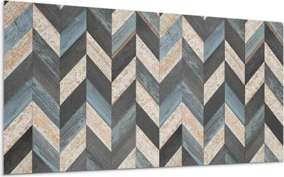 Produktbild von Zickzackmuster Mit Holz – Selbstklebende Fliesen – Wandverkleidung – Wandpaneel – PVC Fliesen – Vinylflisen – PCV Flisen – Selbstklebend – Wanddeko – 120 x 60 cm