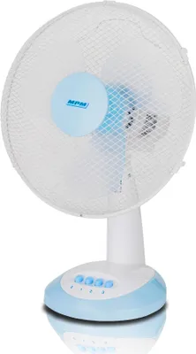 Obrázek produktu pro MPM MWP-16 Přenosný oscilační stolní ventilátor, 3 rychlosti, hlava 34 cm Bílá