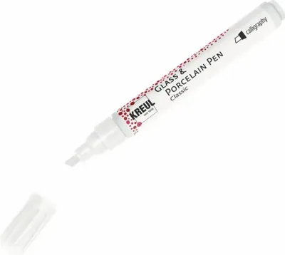 Produktbild von KREUL Glass & Porcelain Pen Classic calligraphy Weiß