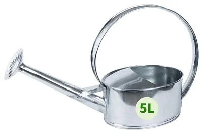 Produktbild von TTL GARDEN Metall Gießkanne 5L verzinkt mit Brause Zink Gießkanne robust