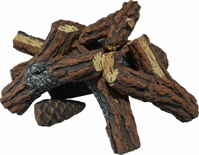 Produktbild von Brennholz aus Keramik Kiefernholz Optik