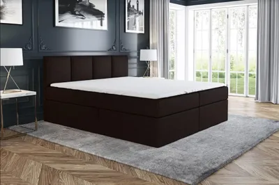 Produktbild von Boxspringbett RAFI 180x200 mit 2 Bettkästen, Bonell-Matratze und Topper. Möbel vom Hersteller- Handarbeit!Bett Komplett-Set mit Matratze,Bettkasten & Kopfteil. Stoff SAVANA. Modern und robust.
