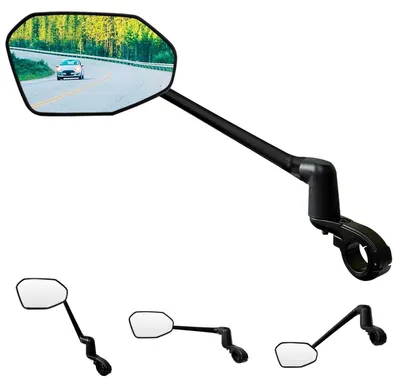 Immagine prodotto di Specchio per bicicletta in vetro HD, rotazione a 360°, per manubrio sinistro, diametro 22.2-25.4 mm