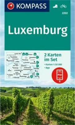 Produktbild von KOMPASS Wanderkarten-Set 2202 Luxemburg (2 Karten) 1:50.000
