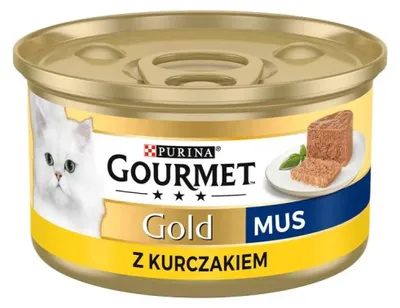 Obrázek produktu pro PURINA Gourmet Gold Mus s kuřecím masem – mokré krmivo pro kočky – 85 g
