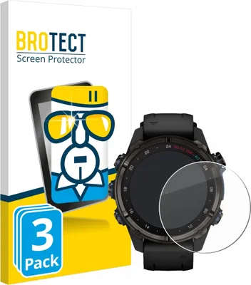 Produktbild von 3x BROTECT Schutzglas für Garmin Descent Mk3i (43 mm) Displayschutz 9H Glas klar transparent